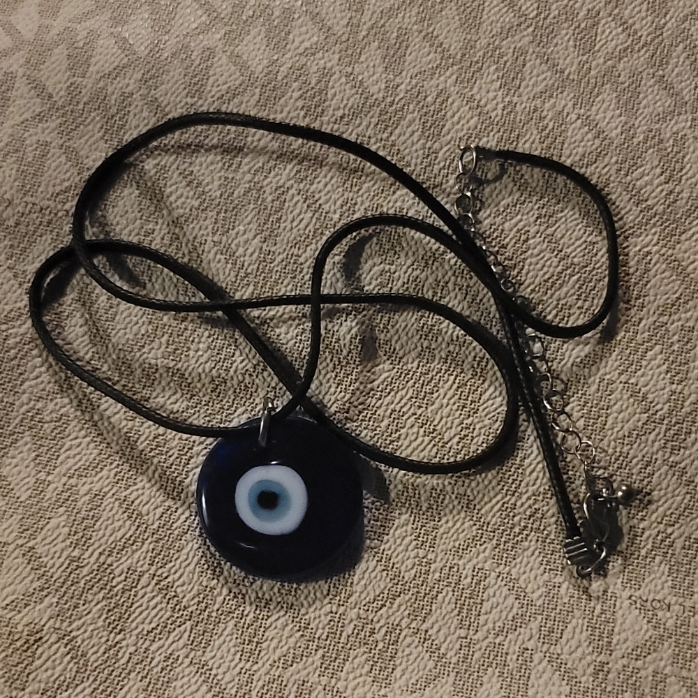 Turkish Evil Eye Cobalt Blue Protection Necklace
